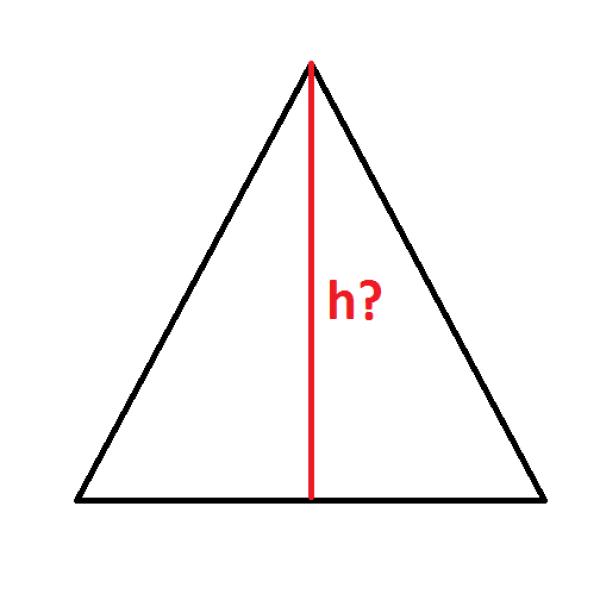 Altura del triangulo